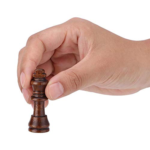 Garosa Juego de ajedrez de Madera, Juegos de ajedrez y ajedrez 3 en 1 y Juego de Tablero de ajedrez Plegable de Backgammon, Juguete portátil de Mesa de Viaje