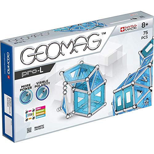 Geomag- Pro-L Construcciones magnéticas y Juegos educativos, Multicolor, 75 Piezas (23)