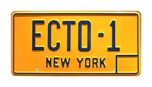 Ghostbusters | ECTO-1 | Metal Stamped License Plate