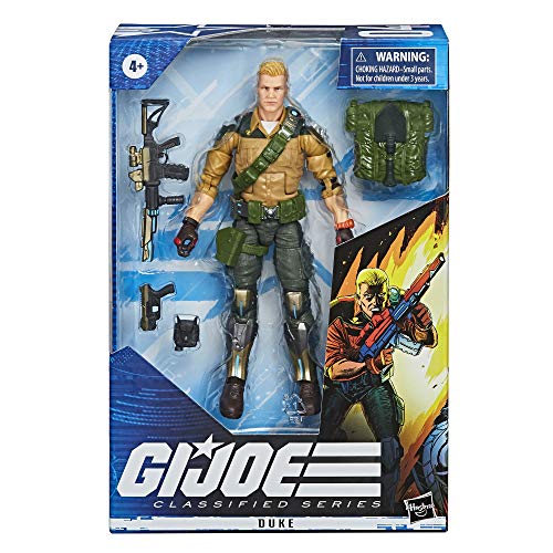 G.I. Joe Classified Series Duke Figura de acción Coleccionable 04 Premium Toy con múltiples Accesorios Escala de 15.2 cm con Paquete Personalizado Art, NA