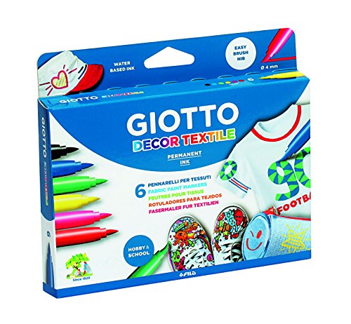 Giotto- Decor Pack de 6 rotuladores, Colores Surtidos, Multicolor (4948)