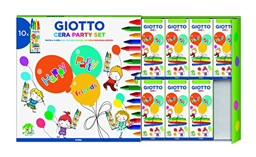 Giotto Party Set Ceras. Expositor 10 Sets, color 4 colori assortiti (FILA 3110000)