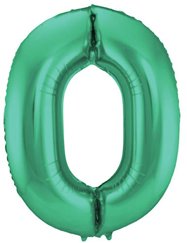 Globo metálico verde mate número 2 – 86 cm