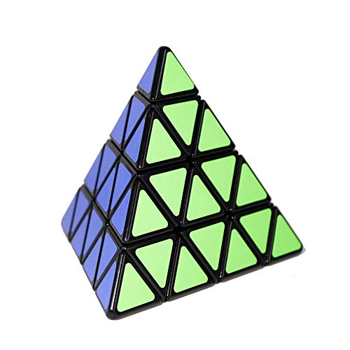 Gobus ShengShou 4x4 Pyraminx Pirámide Triángulo Cubo mágico Velocidad Puzzle Cubo Negro