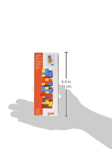 Goki - Torre de equilibrio de madera, 45 piezas (Gollnest Kiesel KG G1005/973) Multicolor (HS973)