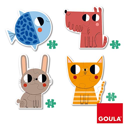 Goula- Form Conjunto de Puzzles Progresivos, Multicolor (53174)