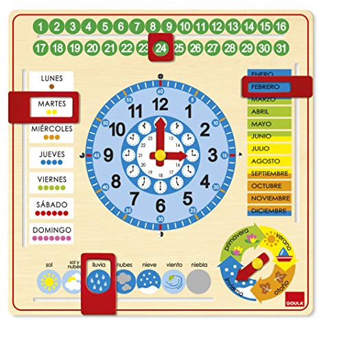 Goula- Reloj calendario - Juego educativo a partir de 3 años