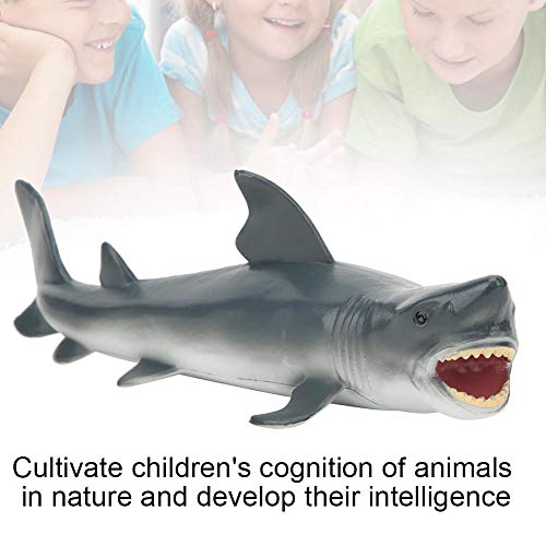 Gran juguete de tiburón blanco, simulación realista Modelo de animal marino Océano Juguete de tiburón Modelo Escritorio Hogar Oficina Decoración Juguete educativo