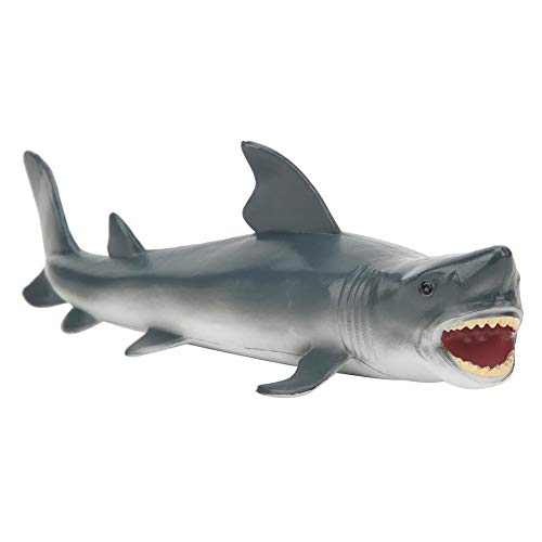 Gran juguete de tiburón blanco, simulación realista Modelo de animal marino Océano Juguete de tiburón Modelo Escritorio Hogar Oficina Decoración Juguete educativo