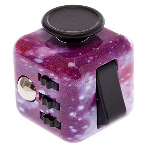 GreenBee Cubo antiestres, Fidget Cubes, Fidget Toys, Juguetes antiestres con 6 módulos relajantes. (Galáctico)