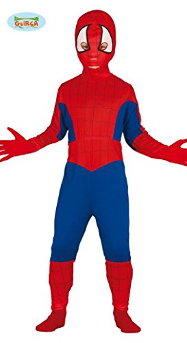 Guirca - Disfraz de Spiderman, talla 7-9 años, color rojo (81642)