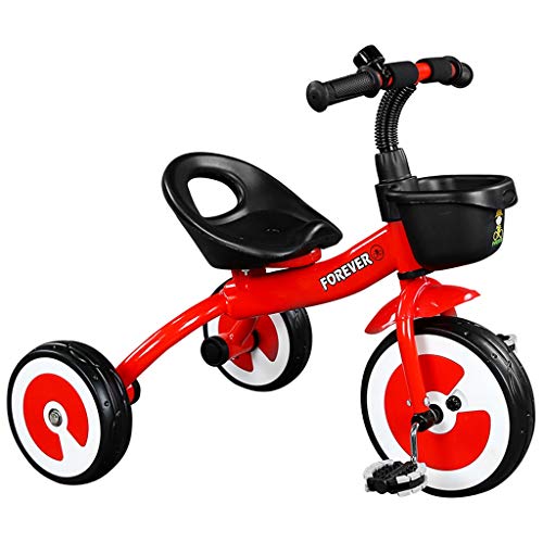 GYF Coche del Triciclo niños 1-6 años de Edad de los niños de Bicicleta portátil de Juguetes Equilibrio de la Bicicleta Multi-función de la Compra de los niños de Tres Colores (Color : Red)