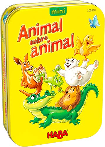 HABA 305910 - Animal sobre Animal, Version Mini, Juego de destreza a Partir de 5 años