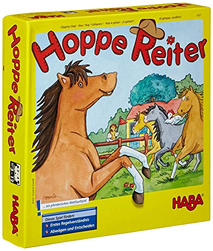 Haba 4321 Hoppe Reiter - Juego infantil sobre caballos (en alemán) , color/modelo surtido