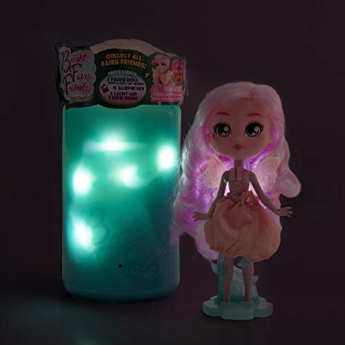 Hadas BFF - Muñecas con luces mágicas Bright Fairy Friends | Surtido sorpresa con tarro de luz y accesorios.