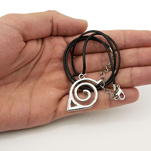 HAND-PRO Collar de Naruto Otaku Accesorios (+2 Pegatinas) Colgante Naruto Accesorios Armas Naruto Espiral