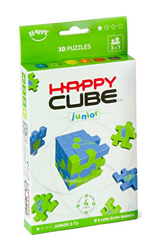 HAPPY- Junior Cardboard Box - Juego de 6 Puzzles 3D (HCJ300)