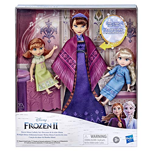 Hasbro Disney Frozen 2 Reina de Hielo Iduna Schlummertraum con muñecas Elsa y Anna Reina Iduna Canta Francia Inspirada en Disney Frozen 2