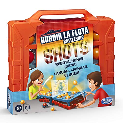 Hasbro Gaming- Hundir La Flota Shots Juego de Estrategia, Multicolor (E8229175)