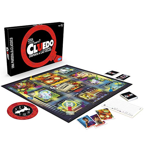 Hasbro Gaming - Juego Cluedo Disperso a Las Vegas, Single, Multicolor, E4978