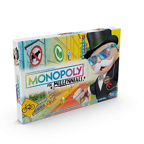 Hasbro Gaming Monopoly E4989100 Monopoly Millennials - Juego de Fiesta, Multicolor