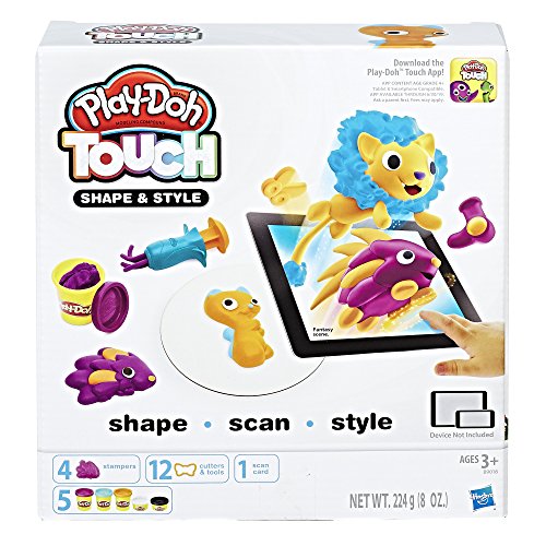 Hasbro Play-Doh Touch - Compuestos para cerámica y modelaje (Pasta para modelar, Niños, Cubo de plástico, 5 Colores, 3 año(s))