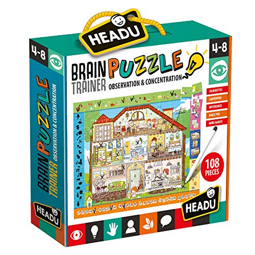 Headu- Brain-Trainer Puzzle, Juego Infant, Multicolor (IT21154) , color, modelo surtido