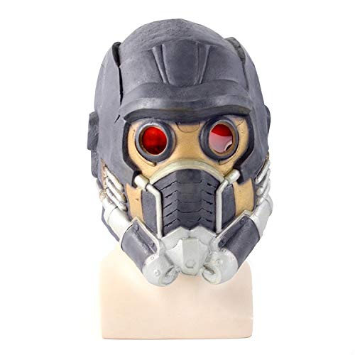 HEROMEN Guardians of The Galaxy 2 Star-Lord Helmet, Halloween Cosplay Hero Videojuego Anime Mask Latex Hood,Adult-Asshown