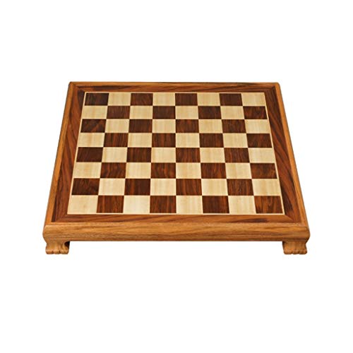 HJHJ Ajedrez Creativo Junta de ajedrez Solid Wood Large, Extra Grueso Tablero de ajedrez Grueso Sólo Tabla de Mesa Juego de Mesa dedicado (excluyendo Piezas de ajedrez) Regalos de ajedrez