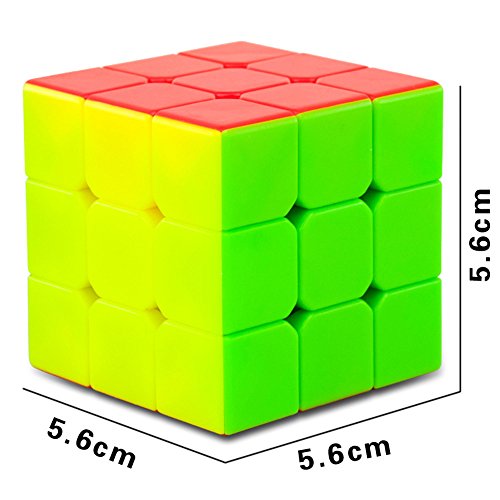 HJXDtech - Cubo de Velocidad 3X3X3 Speed Cube Versión Profesional avanzada Smooth Magic Cube Puzzle Toy Sin Etiqueta