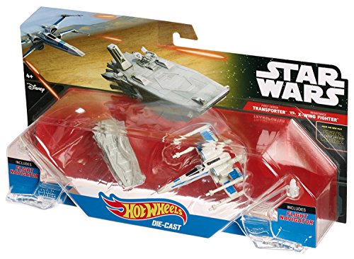 Hot Wheels Star Wars: The Force Awakens First Order Transporter vs. X-Wing Fighter Starship 2-Pack by Hot Wheels