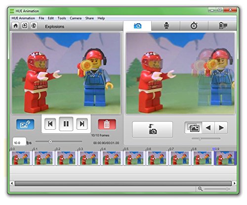 HUE Estudio de Animación (Azul) para PCs Windows y Apple Mac OS X: Incluye cámara, software y libro EN INGLÉS