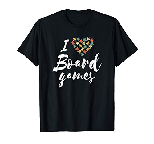 I Love Board Games Meeples Heart Game Lover Gift Gaming Camiseta