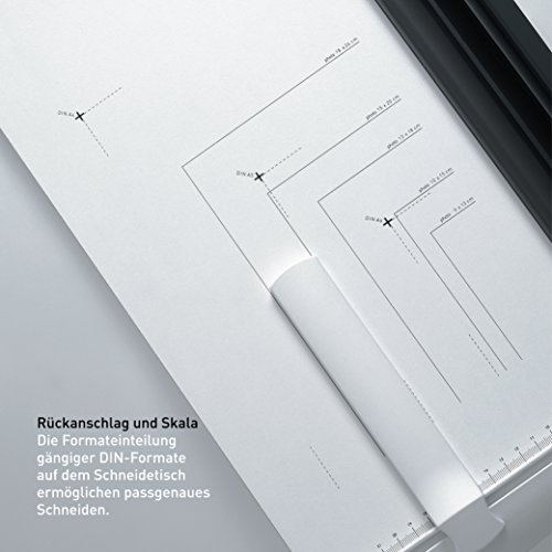 Ideal 1142 - Guillotina (ergonomic, 430 mm longitud de corte, 15 hojas de 70 g/m², 3 kg), color blanco