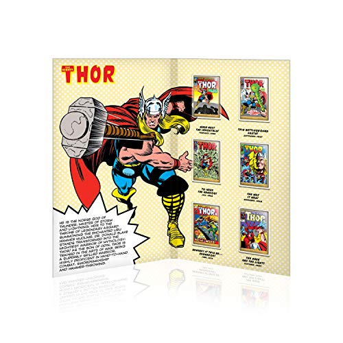 IMPACTO COLECCIONABLES Marvel Comics Colección Completa Thor, 6 Lingotes bañados en Oro 24 Quilates