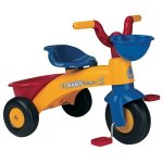 INJUSA - Triciclo Trico Max Amarillo y Azul para Niños de 1 a 3 años con Cesta Delantera y Trasera, color, 12m+ (353)