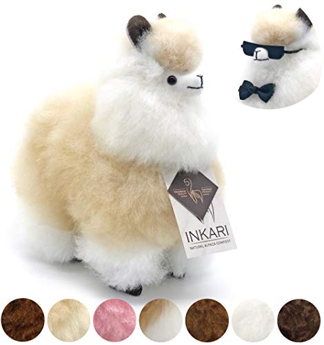 Inkari Alpaca Gift Toy, Super Sweet and Fluffy, Made of Real Alpaca and Llama Wool, Fair and Sustainable…