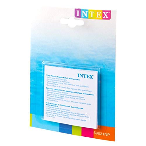 INTEX Adhesivo De Vinilo Plástico Hinchable Parche De Reparación - Pack de 6