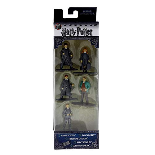 Jada- Nano MetalsFig Pack 5 Figuras Harry Potter, Multicolor (JADA98666)