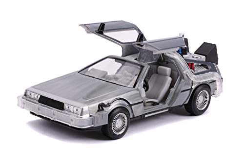 Jada Toys Back to The Future II Hollywood Rides Diecast Model 1/24 Delorean Time Machine