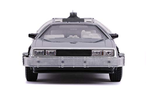 Jada Toys Back to The Future II Hollywood Rides Diecast Model 1/24 Delorean Time Machine
