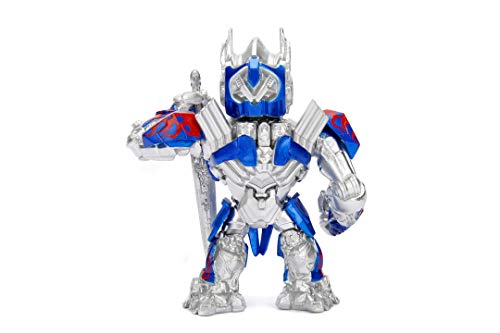 Jada Toys Transformers Optimus Prime 253111002 - Figura Coleccionable (10 cm), Color Plateado y Azul