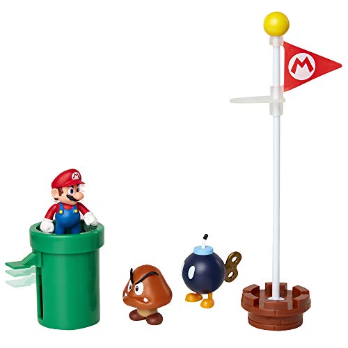 Jakks Pacific Super Mario-Set de Figuras Mundo Acorn, Multicolor, 6 cm (85987)