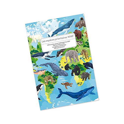 Janod- Puzzle Infantil 350 Piezas Especies prioritarias Juego Educativo-Asociación WWF-Cartón Certificado FSC-A Partir de los 7 años (JURATOYS J08633)