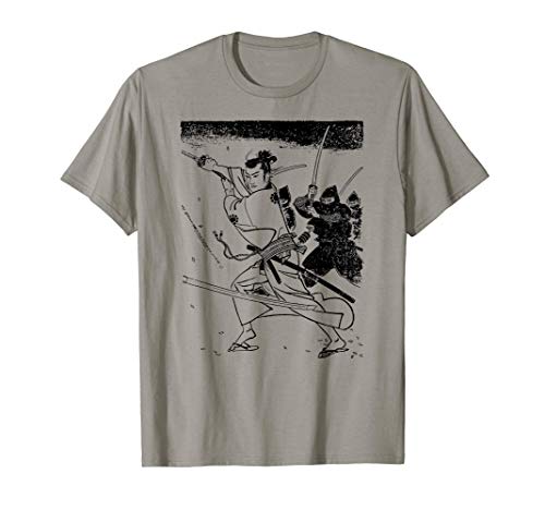 Japanese Samurai Sword Retro Ninja Samurai Battle Camiseta
