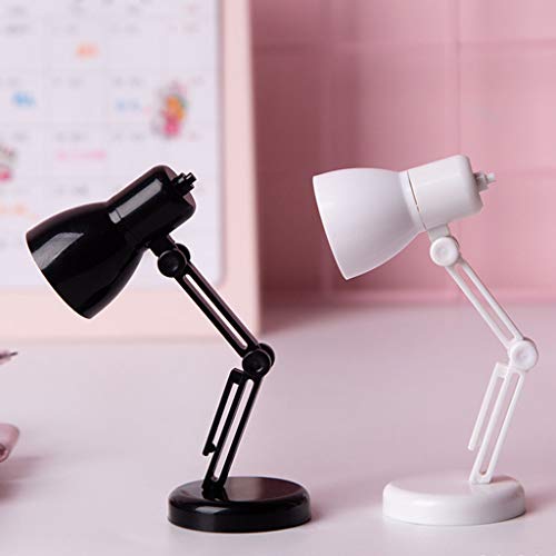 JHD Mini lámpara de Mesa LED de Lectura Plegable pequeña Multiusos lámpara de Escritorio de Arquitecto en Miniatura muñecas Figuras de acción Accesorio de casa de muñecas