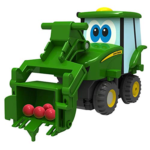 Johnny Traktor (John Deere) Big Loader - Juego de ferrocarril y Tractor con innumerables Posibilidades de Descubrimiento para diversión sin Fin, Juguete para niños a Partir de 3 años