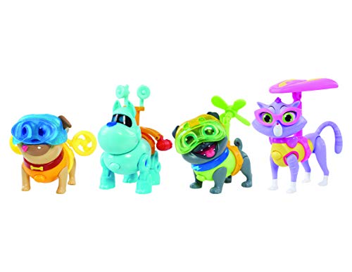 JP Puppy Dog Pals- Puppy Dog Light Up Pals On A Mission-Bingo with Helicopter and Helmet Figura, Multicolor (Flair Leisure Products 94072)