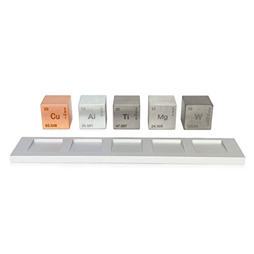Juego de cubos elementos de 2,5 cm o 1 pulgada (tungsteno/cobre/titanio/aluminio/magnesio)