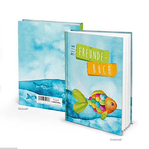 Juego de papel de carta para niños, 12 hojas + 10 sobres, diseño de peces arcoíris azul, turquesa, multicolor, para invitaciones, cumpleaños, comunión, bautizo, confirmación, agradecimiento